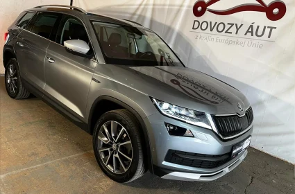 Nedávno dovezená šedá Škoda Kodiaq 4x4 Scout | dovozyaut.sk